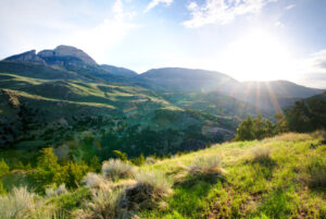 A photo of the Big Horn Mountains in Wyoming